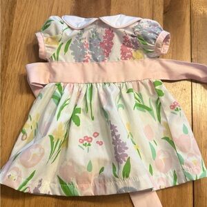 The Beaufort Bonnet Company Pastel Floral Doll Dress